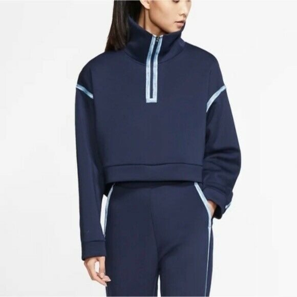 Nike Tech Pack Cropped Pullover Blue Size Small - Picture 5 of 7